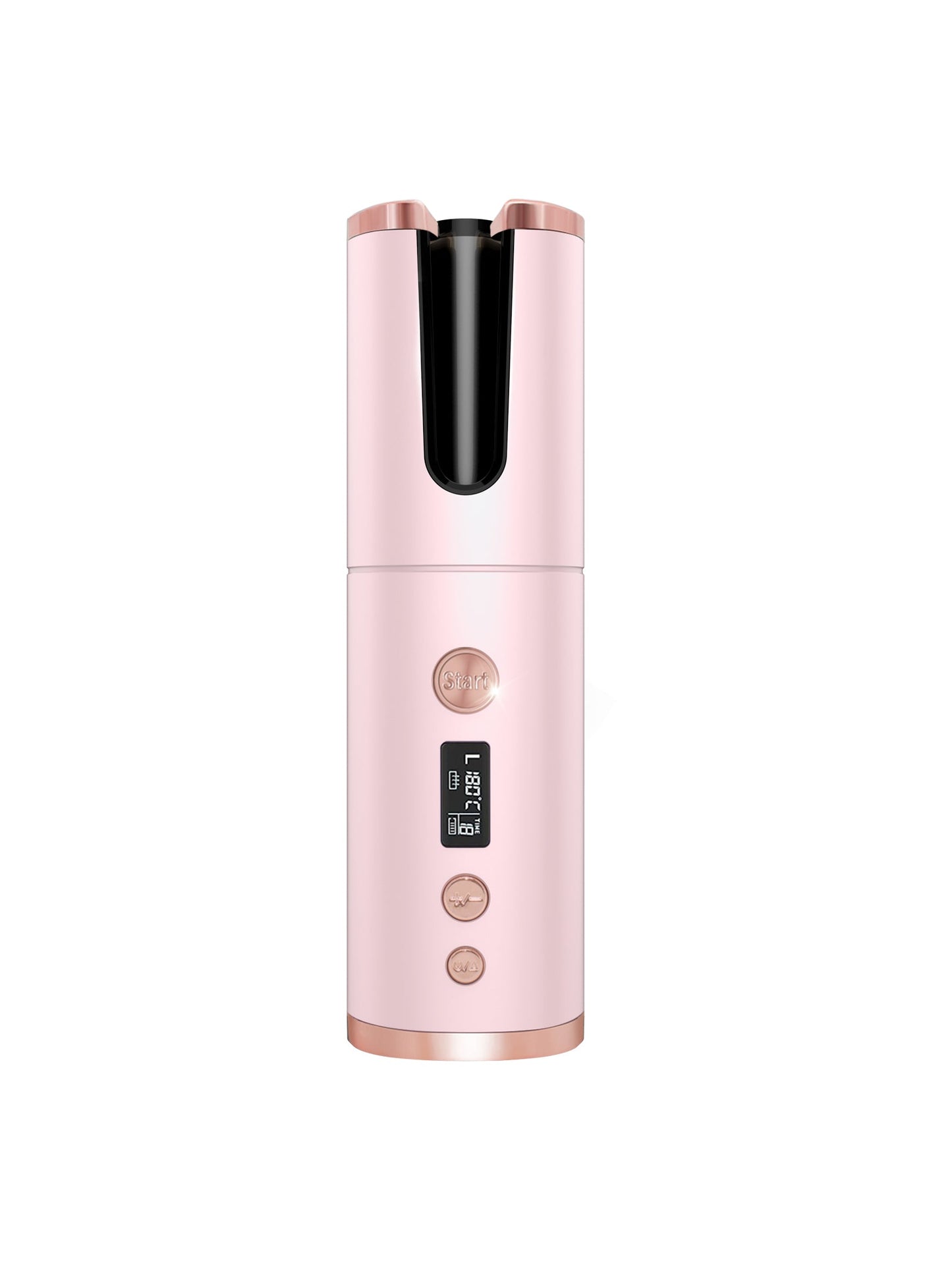 Wireless Charging Automatic Rotating Curling Iron, Gray