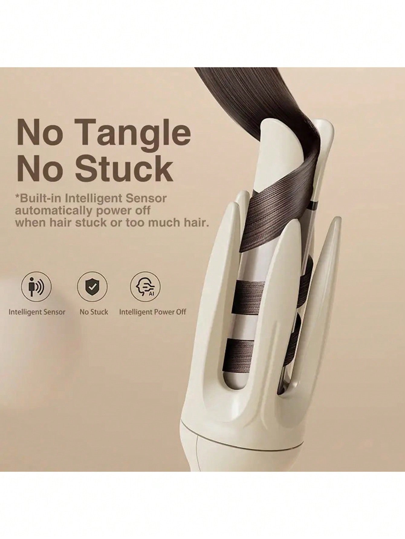 28mm Automatic Hair Curler, Negative Ion Curling Iron For Women, No Hair Damage, Large Curls Waves