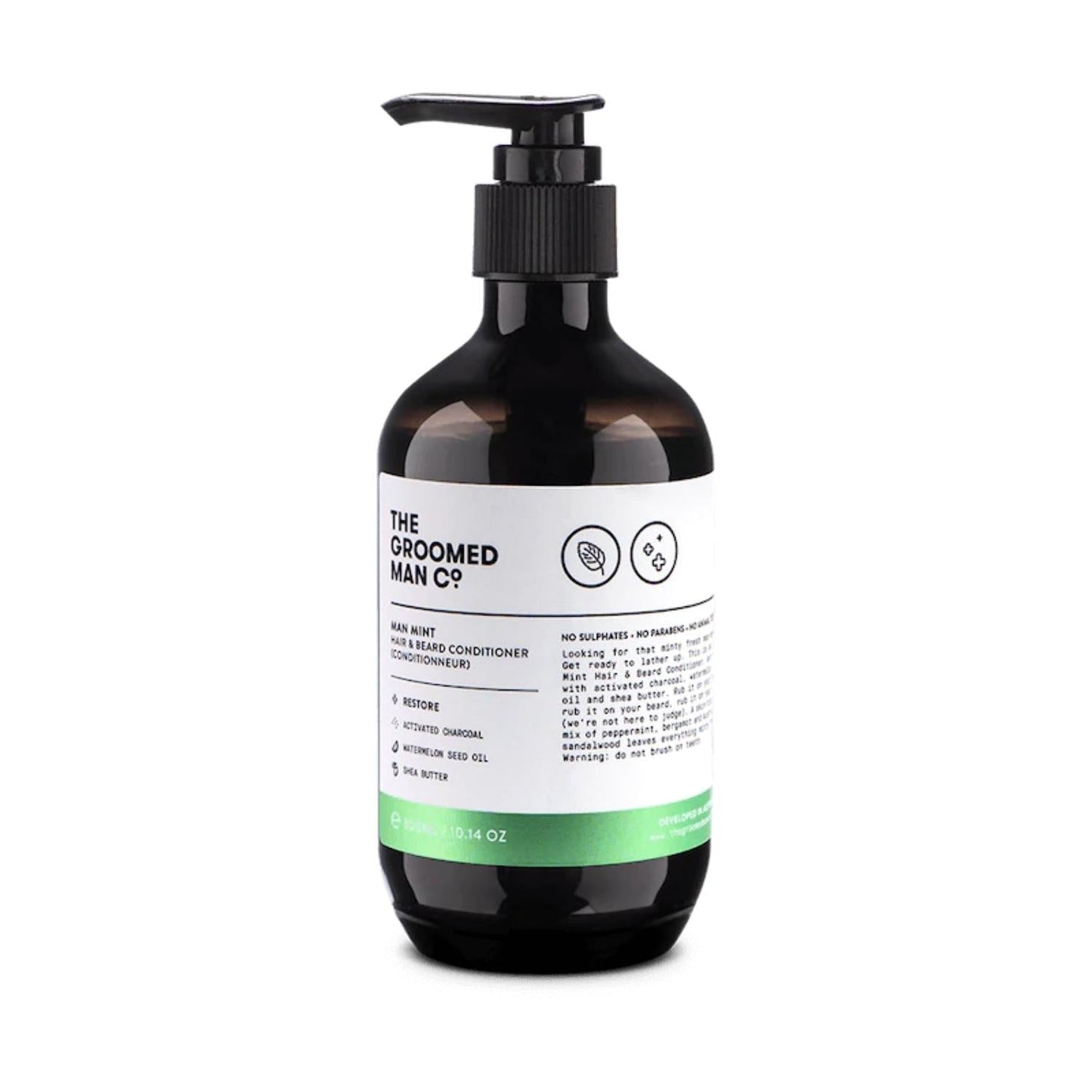 The Groomed Man Co. Man Mint Hair + Beard Conditioner (300ml)