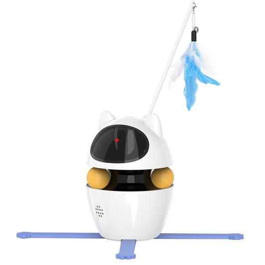 3-In-1 Interactive Cat Laser Toys With Feather Attachments GROOMY
